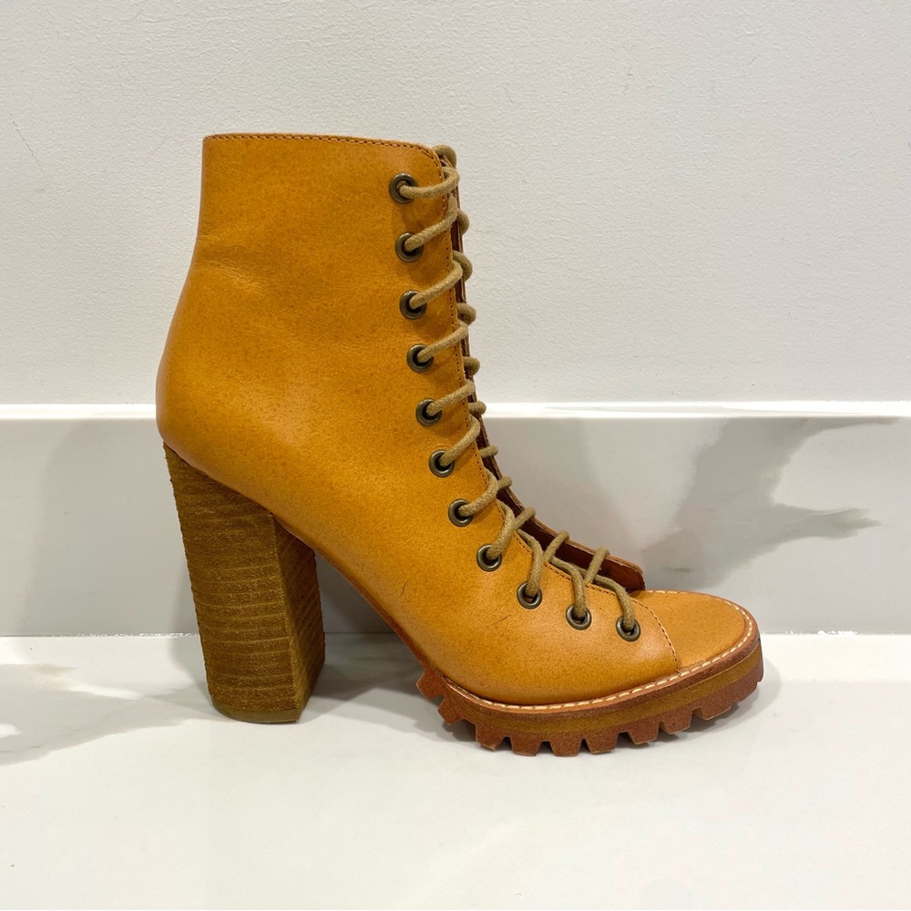 NEW Jeffrey Campbell x Free People Leather Lace-Up Gladiator Heels (size 8)
